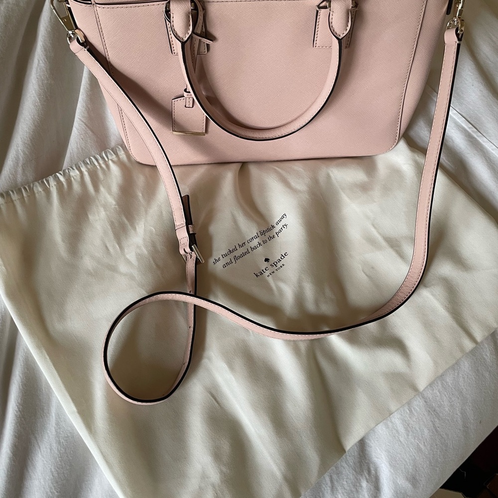 NEW Kate Spade Cameron Street Pink Saffiano Leather Tote Handbag